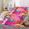 Customiz Name Personality Paw Patrol Blanket Soft &Warm Sofa Office Bed Travel Lunch Break Blanket, Gift Suitable All Seasons