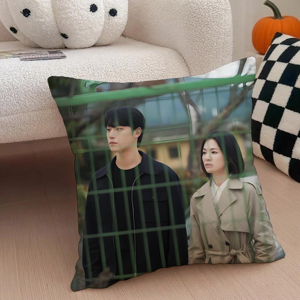 Korean Drama TThe Glory Cushion Cover Throw Pillow Cover Hidden Button Durable Polyester Chair Cushion