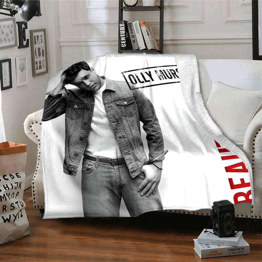 Olly Murs Theme Printed Blanket - Perfect for Couch, Bed, Travel & Outdoor Use | Machine Washable, Cozy & Durable.