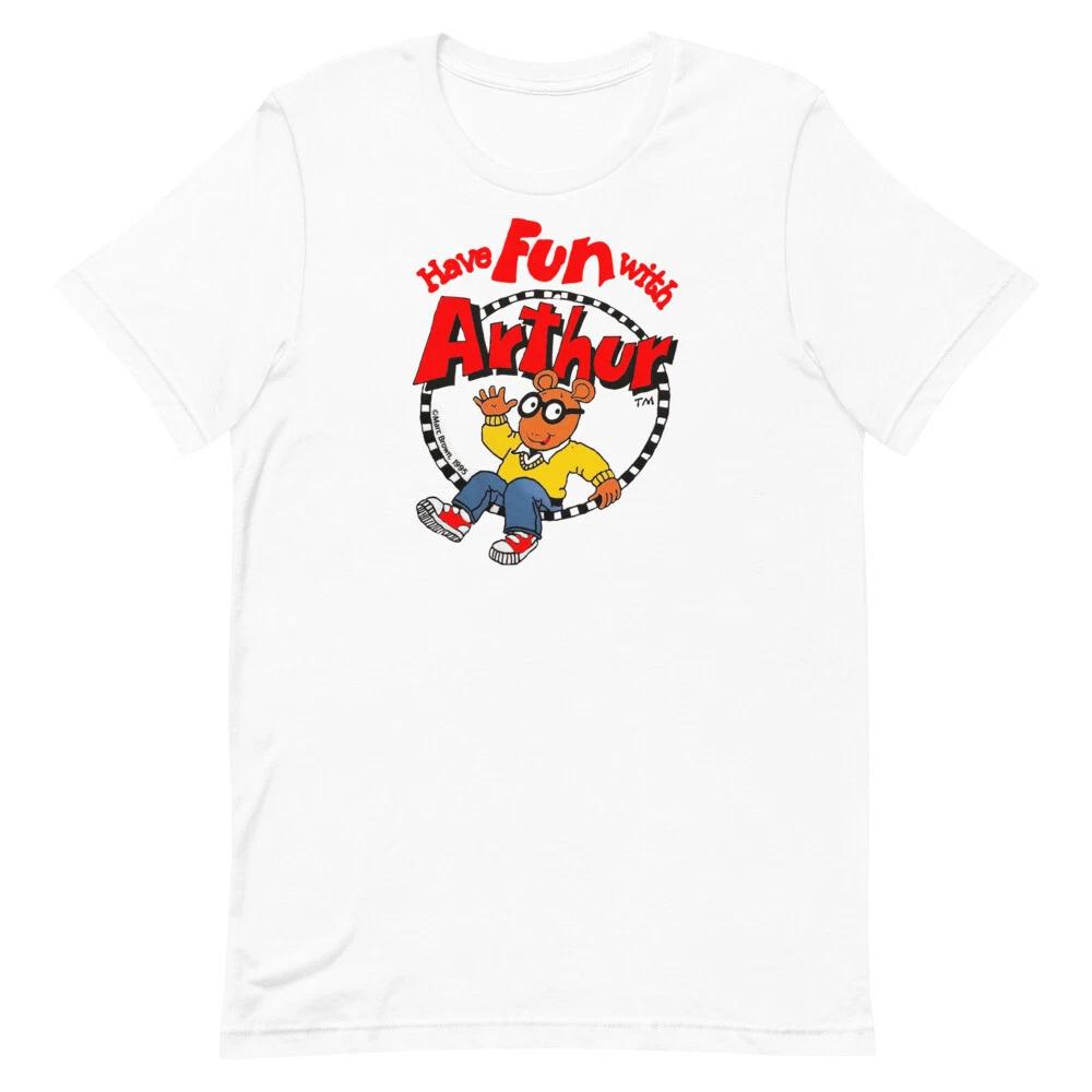 

Have Fun With Arthur Vintage 90s PBS Short-Sleeve 100% Cotton T-shirt Mens Tees Top 2XL