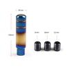 13cm Aluminum Grilled Blue Universal Gear Shift Knob Shifter Head Interior Decor