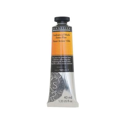 Colores al óleo Sennelier : Amarillo cadmio tono profundo de 40 ml