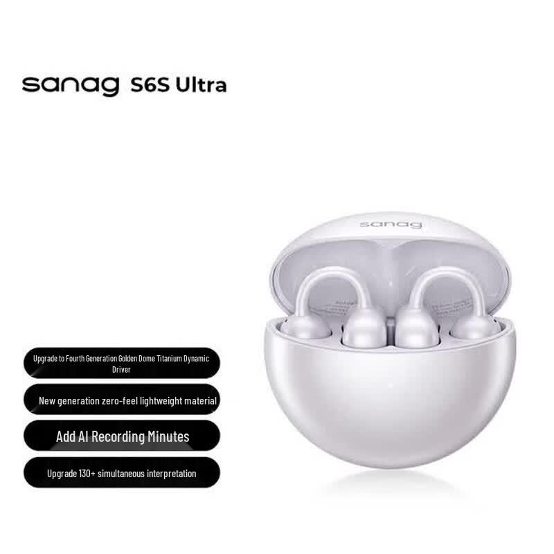 Saina S6S Ultra Open-Ear Sport Bluetooth Earbuds