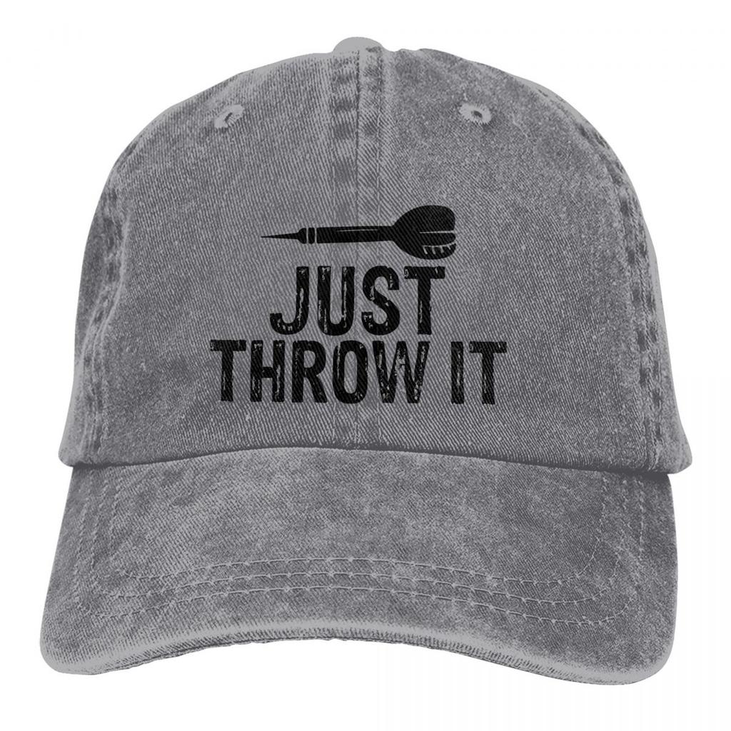 Pure Color Dad Hats Just Throw It Women's Hat Sun Visor Baseball Caps DART DARTS Board Arrow Target Peaked Cap