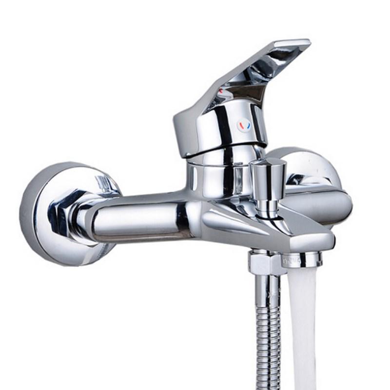 Hot and Cold Three-Piece Concealed Bathtub Shower Mixer Faucet