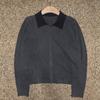 Shop   Women S Collar Button Knit Long Sleeve Cardigan Charcoal 21dS Wcd260098