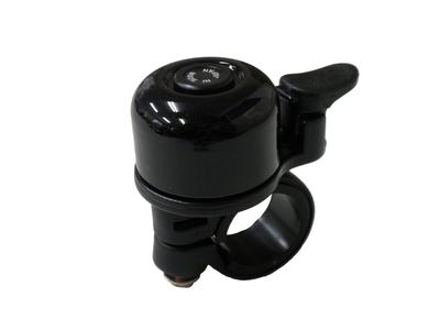 Ougi Industry Made in Japan Fahrradklingel Match Bell Aluminium Schwarz 22.2-25.4