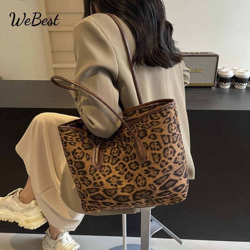 

Leopard Print Large Capacity Tote Bag