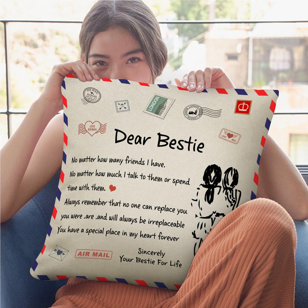 Square Pillow Decorative Envelope Husband Anniversary Decoration Wife Pillowcase Christmas Pillowslip Shape Home Cover