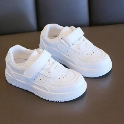 Tenis Turnschuhe Kinder Frühling/Herbst Jungen Mädchen Sportschuhe Casual Board Schuhe Leder Weiche Sohlen Kinder Kleine Weiße Schuhe