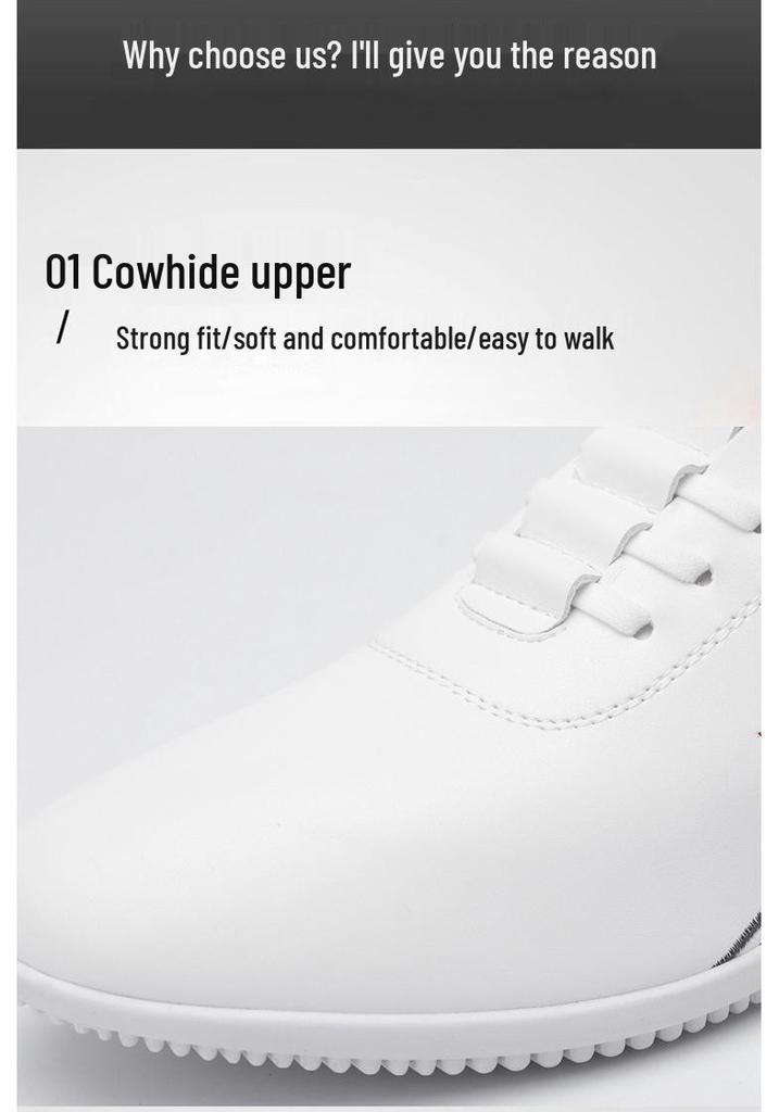 2025 Men's Lightweight Slip-On Leather Loafers - Spring/Autumn Business Casual Shoes with Soft Sole