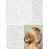 Self-Adhesive Total Four Sheets of Gemstones and Faux Pearls, Festival Jewelry, Hair Gemstones, Rhinestone Stickers For
