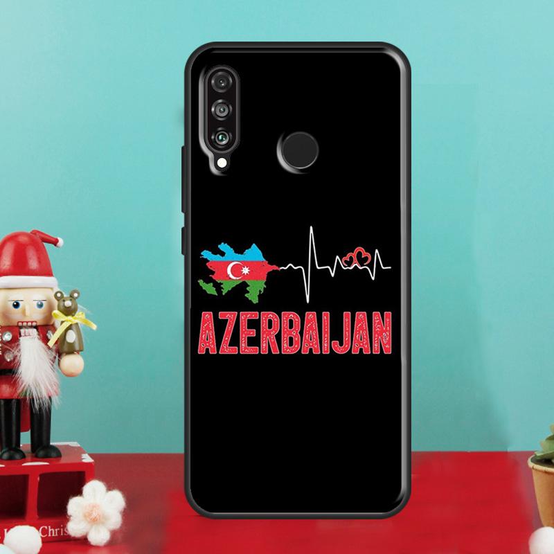 Azerbaijan Flag Coat of Arms For Huawei Nova 10 9 SE 12i 12s 11i 8i Y90 Y60 Y70 Y72 Y73 Y61 Y91 P30 P40 Lite P60 Pro Case