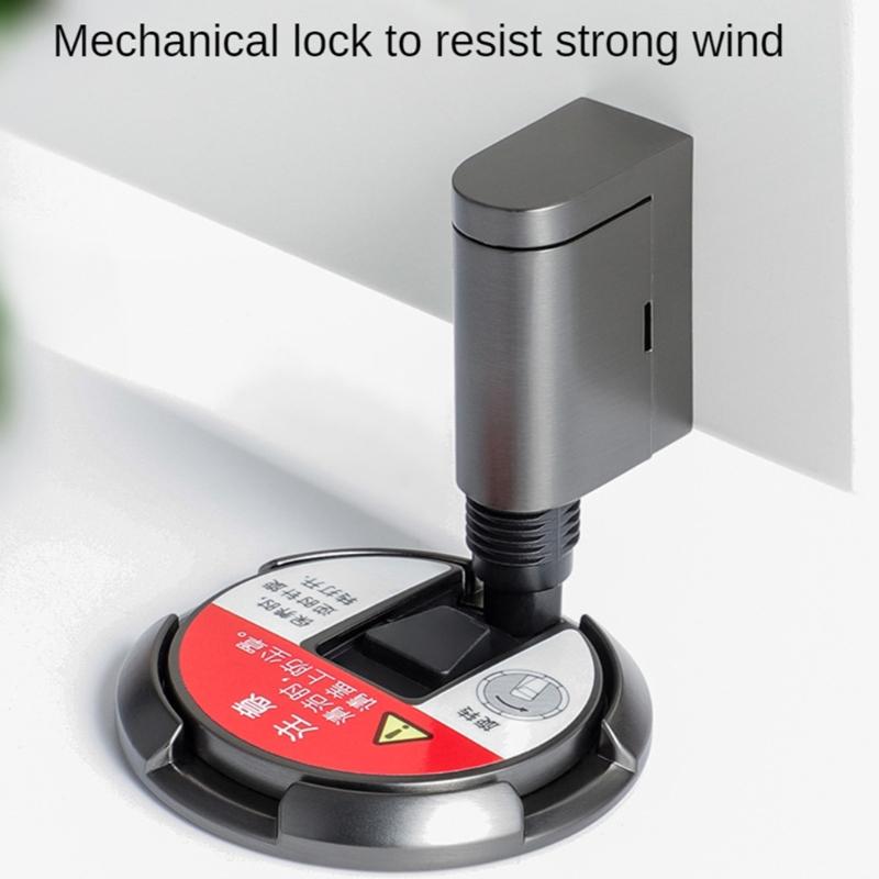 Zinc Alloy Push Type Door Stopper Mechanical Fixed Door Holder Door Hardware