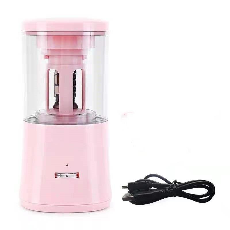 

Portable Fully Automatic Pencil Sharpener USB Rechargeable Electric Pencil Sharpener School Office Stationery Supply розовый