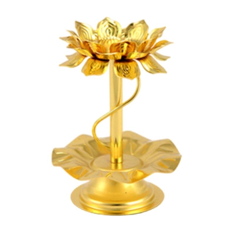 

Elegant Candle Holder 4Inch Flower Leaf Designs for Home Decoration Religious Ceremonies Enhancing Home Ambiances 1