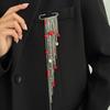 Fashion Versatile Daily Lapel Pin, Ins Style Beaded Crystal Brooch Pins For Women