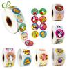 500pcs/roll Reward Stickers Encouragement Stickers for Kids Motivational Stickers with Cute Animals for Students Teachers GYH