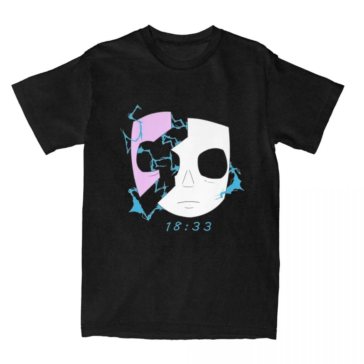 

Салли Маска для лица Мужская женская футболка Сал Фишер Саллифейс Креативные футболки Футболки Хлопок Одежда больших размеров XL чёрный