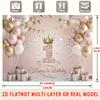 1Pcs Happy 1st Birthday Decoration Background Winter Backdrop Decorations For Photo Studio Photo Booth Christmas Party