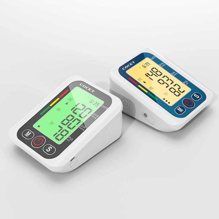 Home Automatic Upper Arm Blood Pressure Monitor Senior Citizens Ambulatory Blood Pressure Monitor Plastic