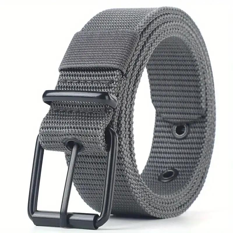 New Canvas Belt Men Tactical Belts Selling Men's Outdoor Sport Simple Practical Weave Nylon Canvas Cowboy Pants Women Belt