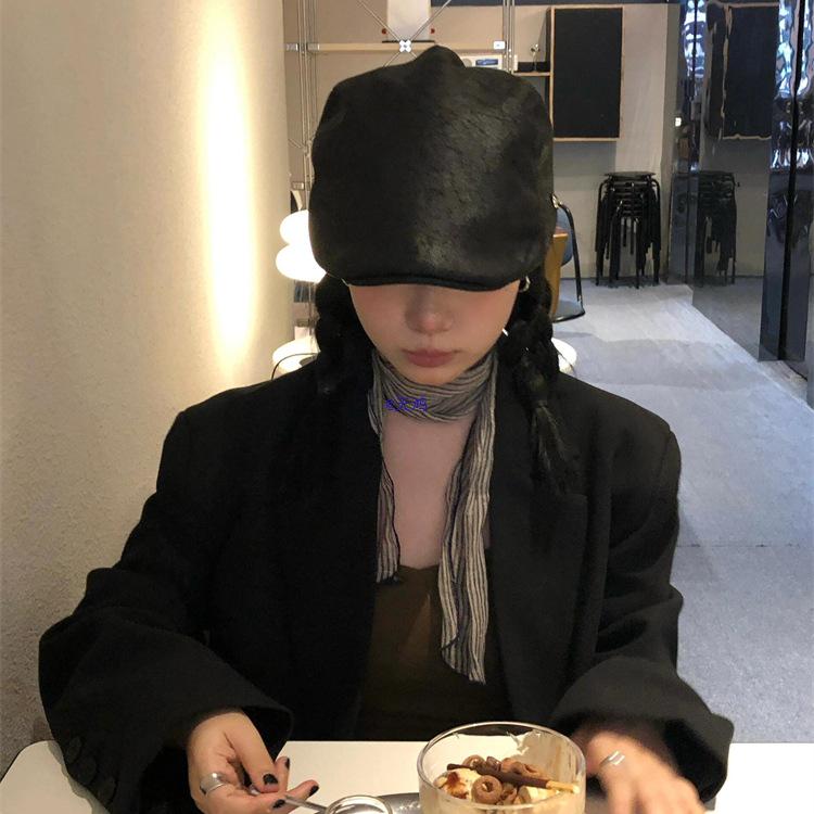 Korean Retro Striped Silk Scarf: Elegant Ribbon for a Sophisticated Look