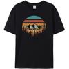 Unisex Nature Deeply Wild Printed Outdoor Casual Shortsleeve Tshirt GMS Cotton Graphic Outdoor Nature T Shirts For Summer