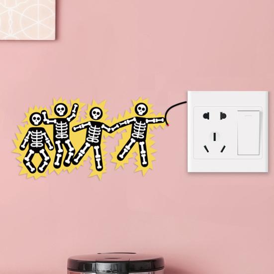 5Pcs No Touching Electric Switch Sticker Self-adhesive Removable Waterproof PVC