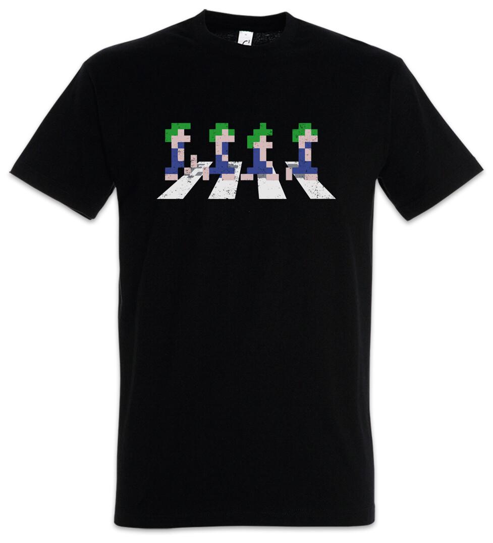 Lemmings Road T-Shirt Video Game Gamer Gaming Geek Nerd Pixel 8Bit Retro Lemming 4XL