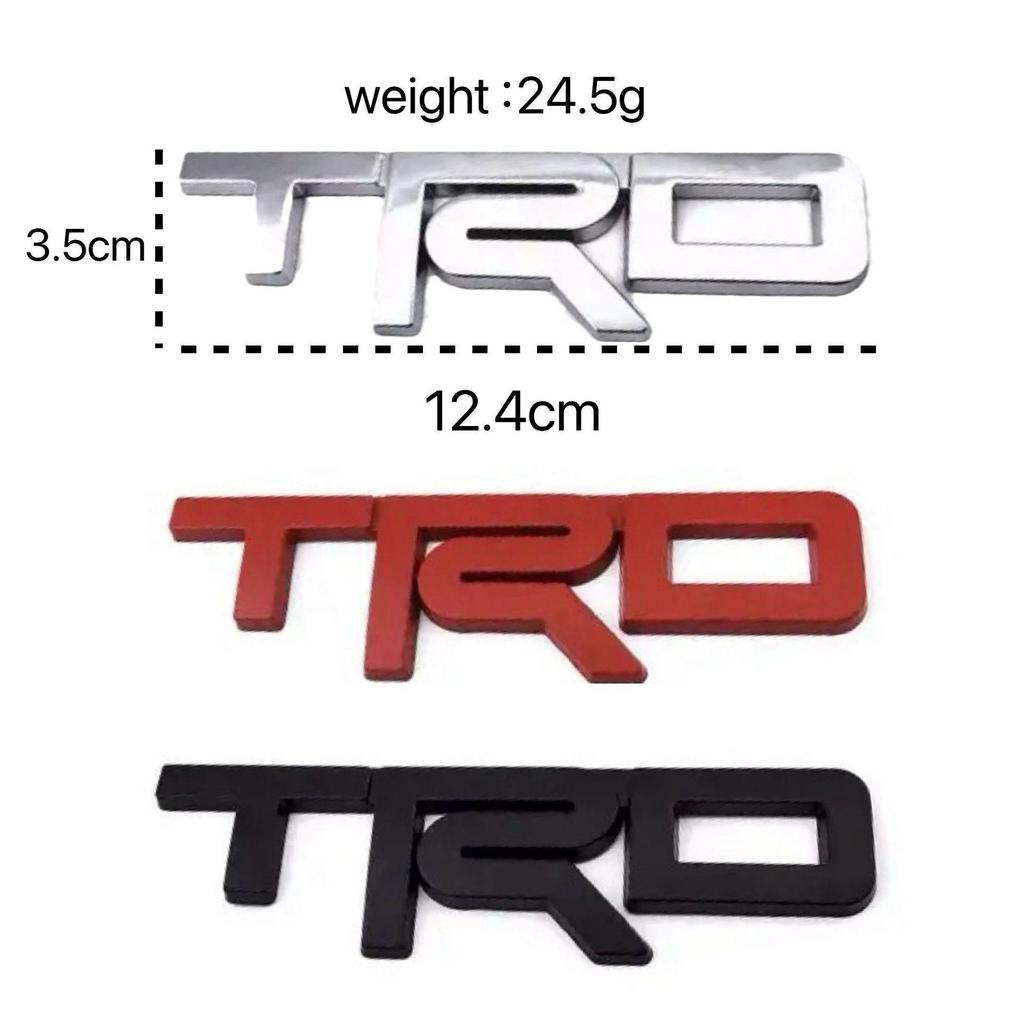 Stickers, Emoticons & Metal Emblems for Toyota Reiz, Camry, TRD, & Avalon.
