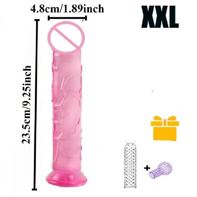 Cheap Pink Dildo with Suction Cup 6 Sizes Realistic Penis Waterproof Sex Toys for Women Female Masturbator Erotic Gode Cock Dick
