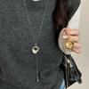 Simplicity Irregular Hollow Pendant Necklaces for Women Girls Fashion Geometric Pull-Out Necklaces Daily Commute Jewelry Gifts