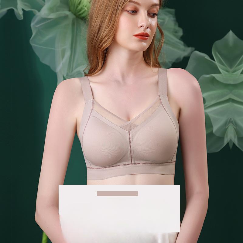 

Женский бесшовный фиксированный бюстгальтер с полной чашкой, для большой груди, делает грудь маленькой, с эффектом пуш-ап, без косточек 6XL