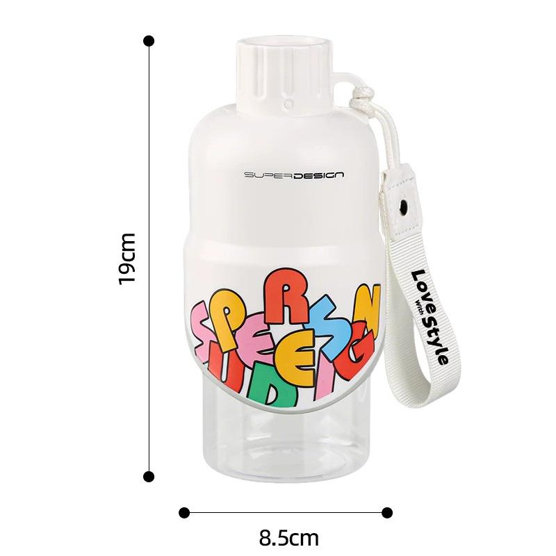 Portable Dog Water Bottle 300ml, Stainless Steel Pet Travel Water Bottle Dispenser for Walking, Hiking and Outdoor, Portable Water Bowl for Large Dogs