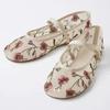 Fashion Elegant Flowers Embroidered Brand Ballet Flats Women Breathable Mesh Design Mary Jane Shoes Lightweight Comfortable Flat Sandals