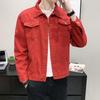 2025 Spring Men's Slim Fit Korean Style Denim Jacket, Plus Size Fashion Casual Cardigan Coat