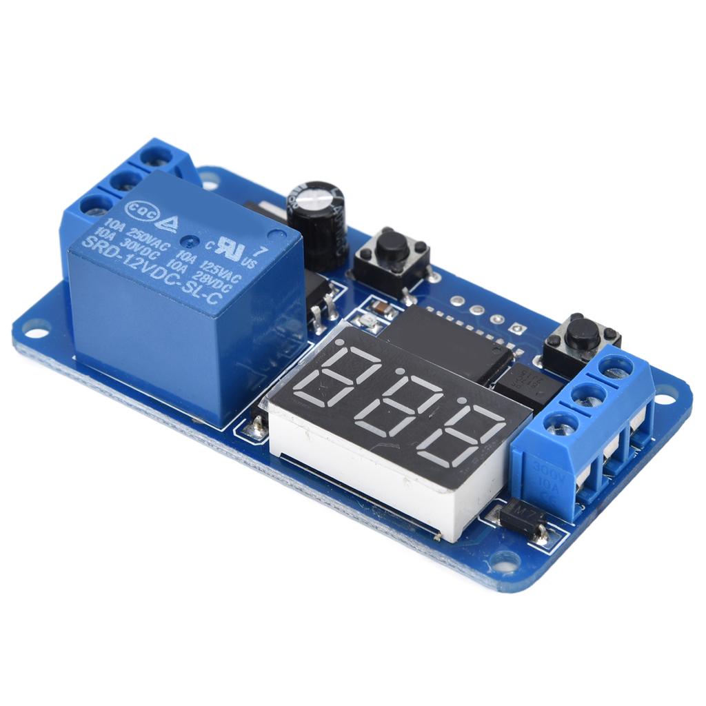 12V Zeitschaltuhr Intermittierendes Unendliches MCU-Zyklus-Timing-Relaismodul mit LED-Anzeige