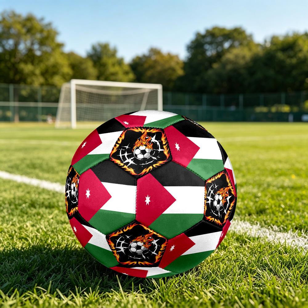 1pc Jordanian Sports Theme Size 5 Soccer Ball Professional Match Training Football Indoor &Outdoor Sports Ball Lightweight Durable c6638