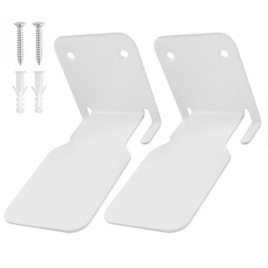 2 Pcs Bookshelves with Screws Great Load Bearing Anti-slip Invisible Stable Bathroom Living Room Ornament