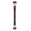 Pinceau de maquillage à double extrémité: Pinceau Doux à Poils pour Fond de Teint, Contouring, Poudre & Flamme pour une Utilisation Beauté Multifonctionnelle
