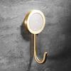 Nordic Shell Brass No-Drill Wall Hook