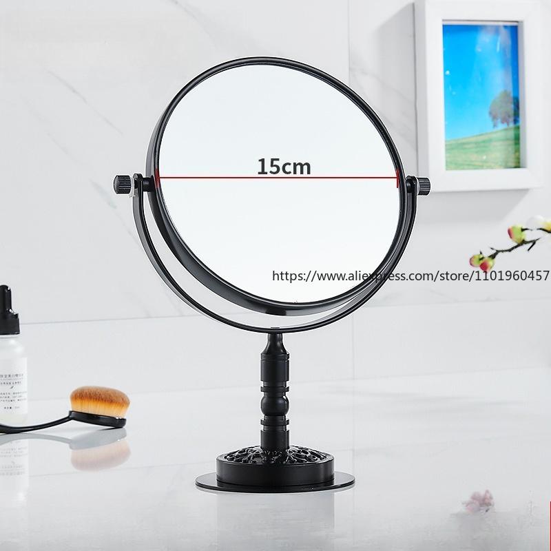 Bathroom Makeup Mirror Folding Telescopic Wall-mounted Beauty Mirror Double-sided High Definition Beauty Without Punching