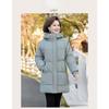 Winter Cotton Padded Jacket Hooded Fleece Thick Parkas Warm Loose Long Overcoat Middle Aged  Coat