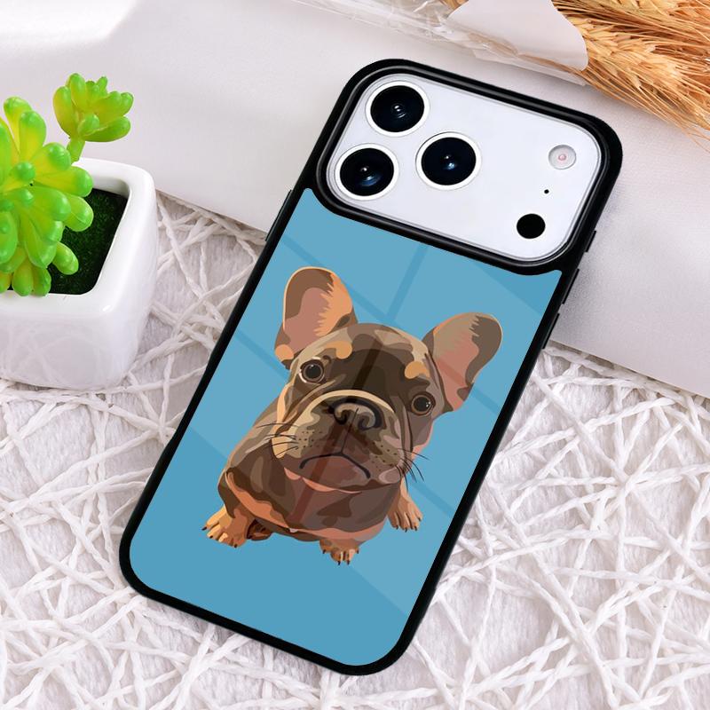 Französische Bulldogge Handyhülle für iPhone 17 Air 16 15 11 12 14 13 Pro Max Stoßfeste Hülle