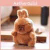 Capybara Ear Rabbit Headphones Plush Toy Keychain Backpack Pendant Holiday Gift