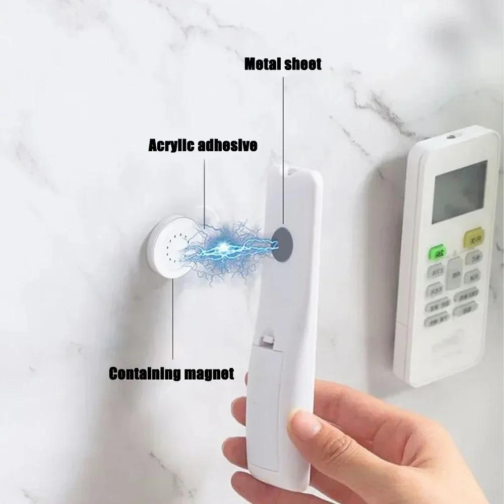 20/2 buc cârlig magnetic cu telecomandă, cârlig de depozitare multifuncțional, montat pe perete, magnet anti-pierdere, suport pentru chei de perete, cârlige puternice