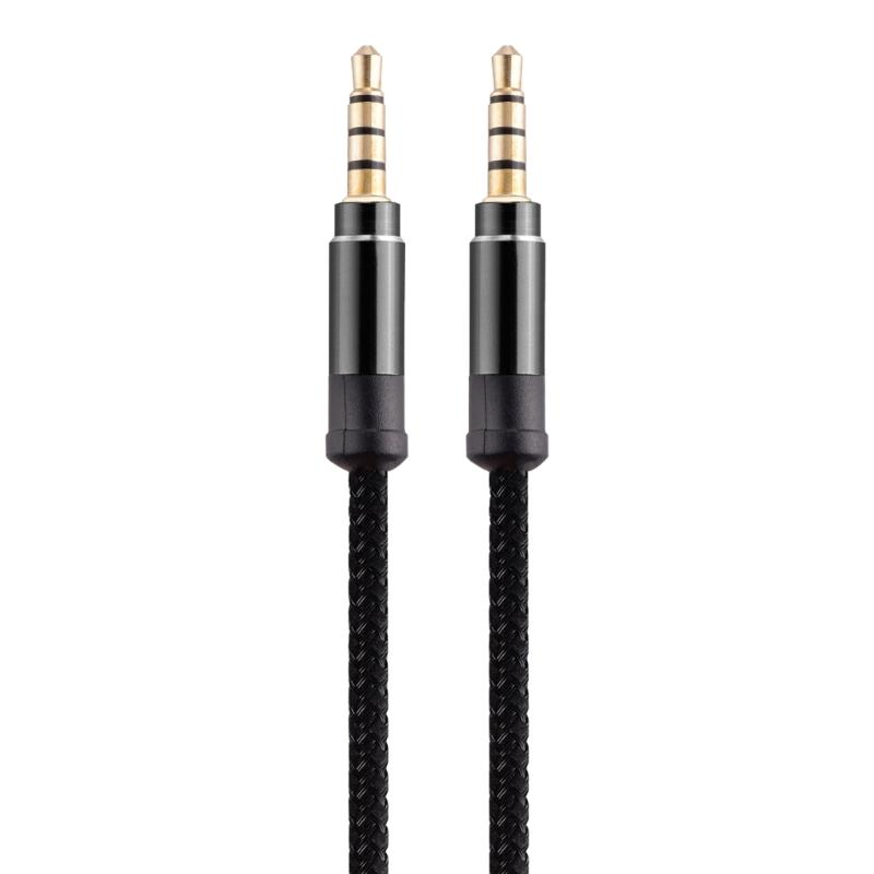 1/8 To 1/8 Stereo Cable 3.5mm TRS To 3.5mm Sound Cable Guitar To Male Cord Nylon Braideds for Laptop Home Theater