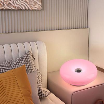 Tricolor Lighting Plastic Donut Wall Lamp USB Plug Energy Saving Touch Switch Lamp Dimmable Modern Desk Lamp Bedroom