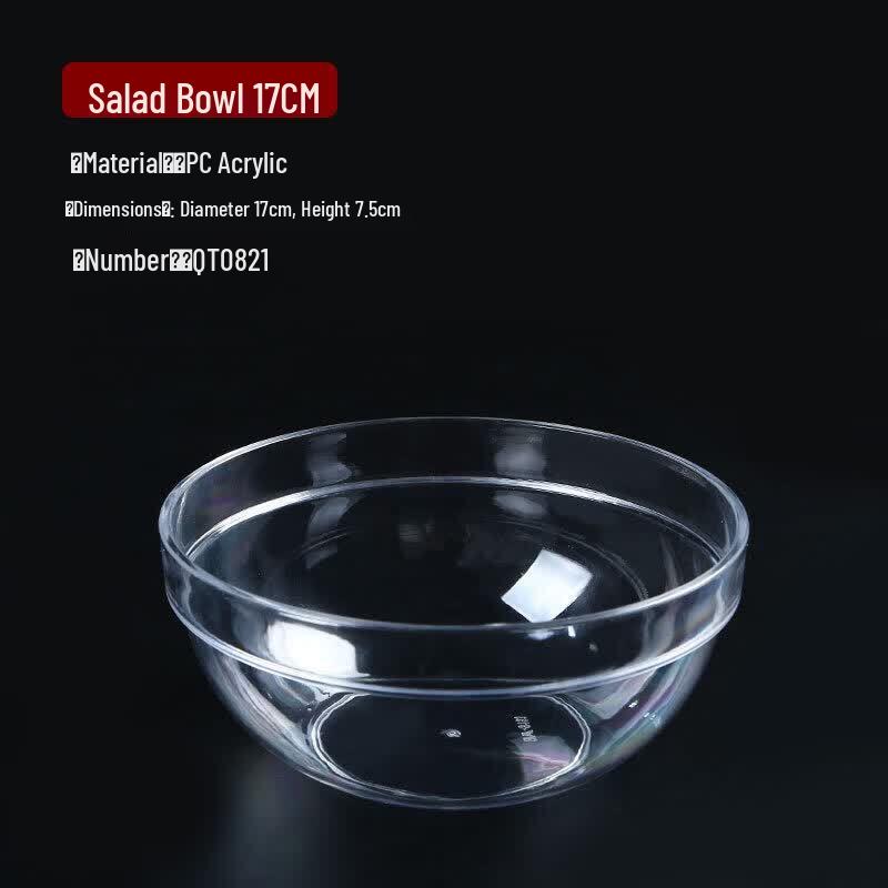 ZISIZ Transparent Round Malatang Ingredient Selection Bowl